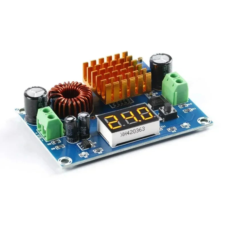 XH-M411 Boost Converter Module Voltage Regulator Adjustable Step Up Voltmeter Digital Display DC 3V-35V to 5V-45V