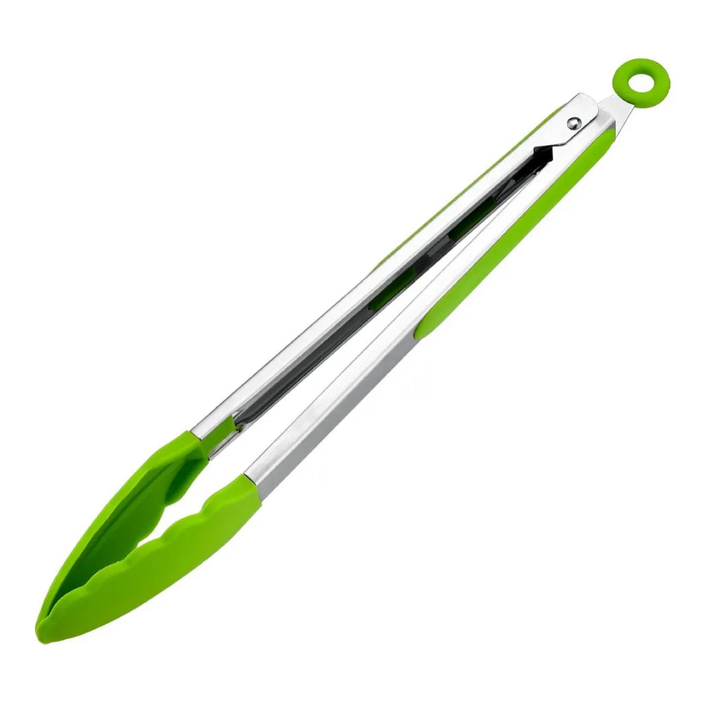7/9/12inch Silicone Kitchen BBQ Tongs Stainless Steel Locking Cooking Tongs with Silicone Tips Non-Slip Food Tongs for Cooking