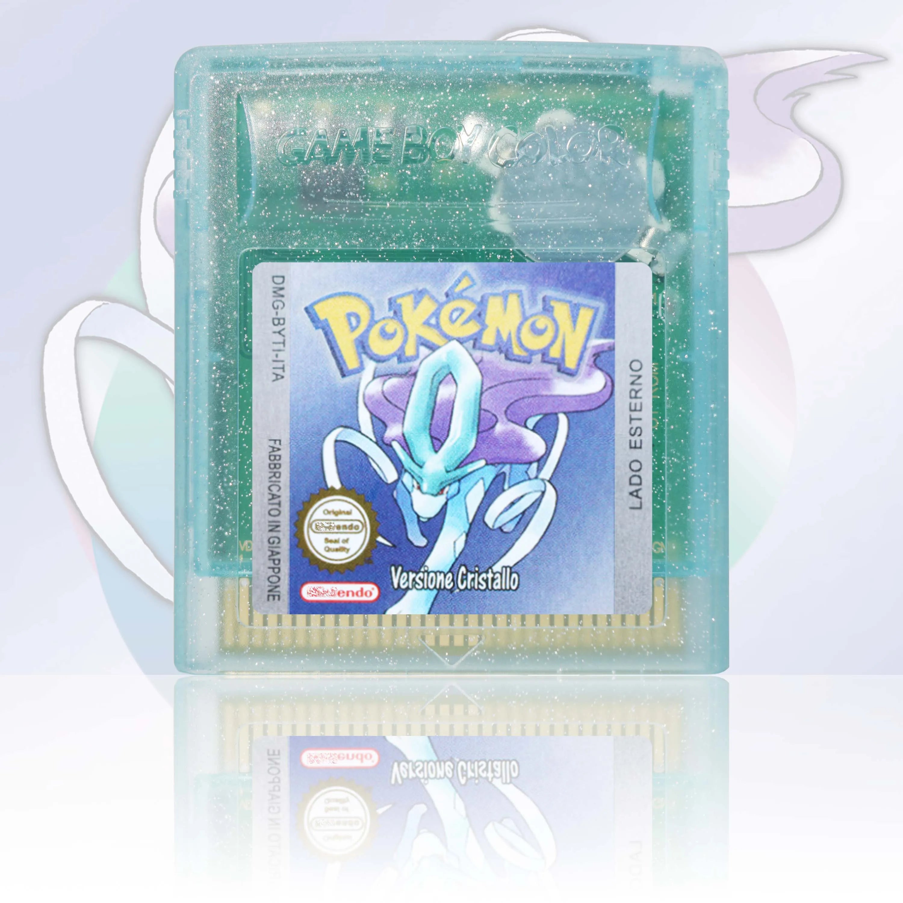 GBA/GBC ITA Version Pokemon Rubino/Zaffiro/Smeraldo/Cristallo/Verde Game Cartridge Video Game Card High Quality with Battery
