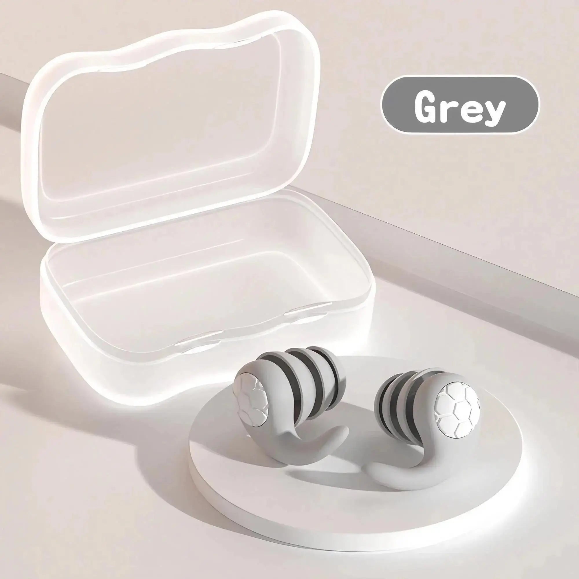 Sleep Noise Cancelling Ear Plug Soft Silicone Soundproof Sleep Aid Earplugs for Airplane Travel Anti-Noise Earplugs Repeatable