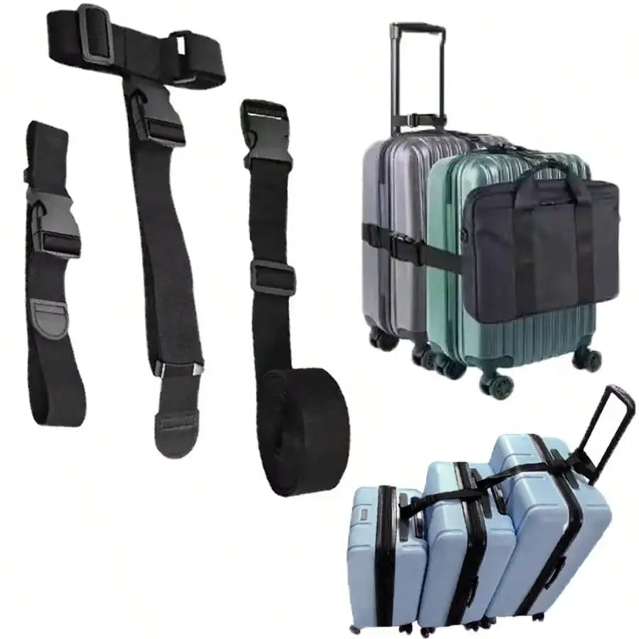 Heavy Duty Luggage Straps Adjustable Buckle Luggage Straps Adjustable Luggage Straps Travel Accessories