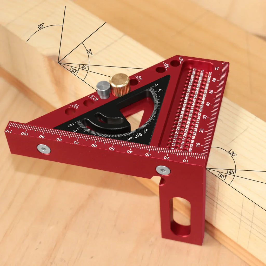 2-in-1 Upgraded Carpentry Set Square - with  Small Triangle Ruler - 3D Multi-Angle Carpentry Square Protractor With Angle Tool