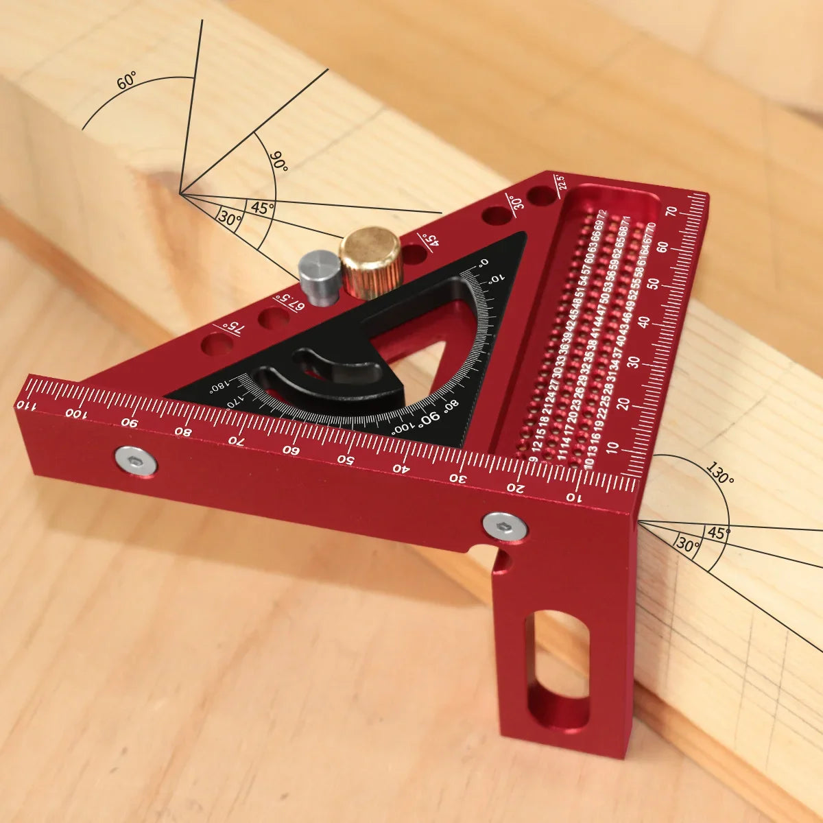 2-in-1 Upgraded Carpentry Set Square - with  Small Triangle Ruler - 3D Multi-Angle Carpentry Square Protractor With Angle Tool