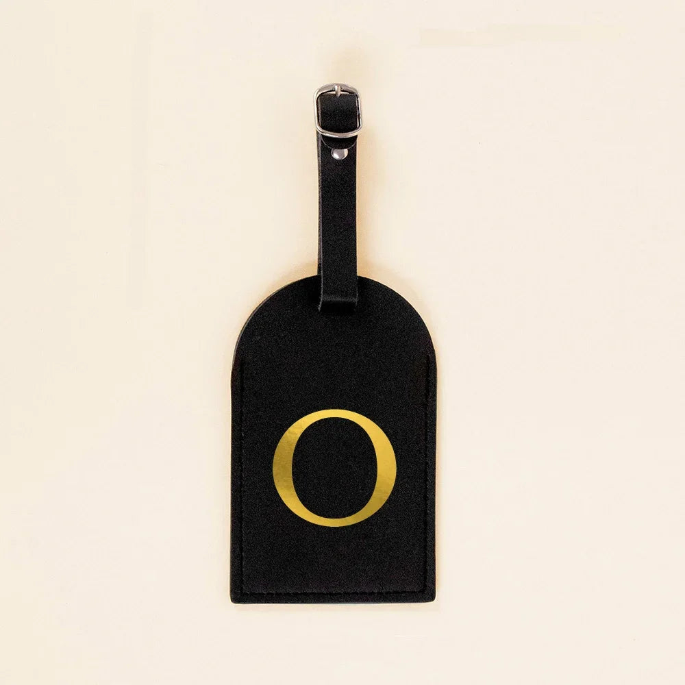 Initial Luggage Tags Handbag key Holders Travel Bag Key Wallets Label Tag Suitcase Identify Labels with Privacy Cover