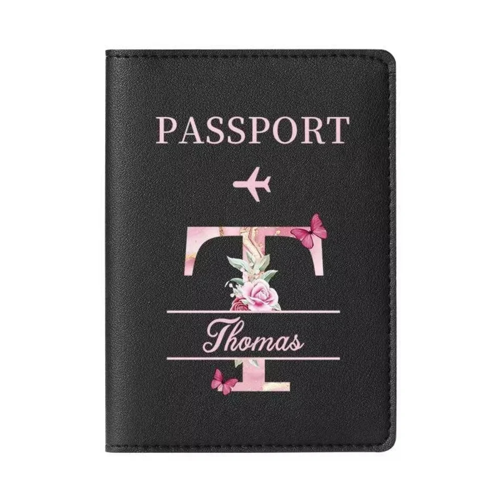Personalized Passport Holder with custom Cute Cartoon Shiba Print, Multifunctional Ticket & Travel Document Organizer