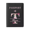 Personalized Passport Holder with custom Cute Cartoon Shiba Print, Multifunctional Ticket & Travel Document Organizer