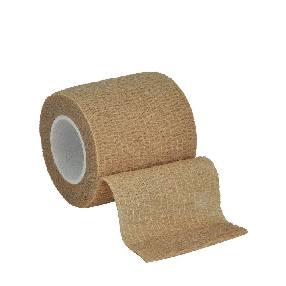 1/6roll 2.5/5/7.5/10cm*4.6m Non Woven Elastic Self Adhesive Bandage Cohesive Bandage for Sports Fixing Finger Wrist Leg