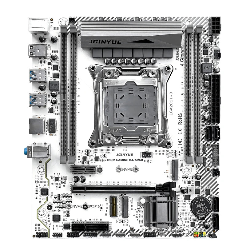 X99 GAMING D4 Motherboard Set Kit With LGA2011-3 Xeon E5 2683 V4 CPU DDR4 16GB REG ECC Memory NVME M.2 TPM 2.0 Interface X99 Set