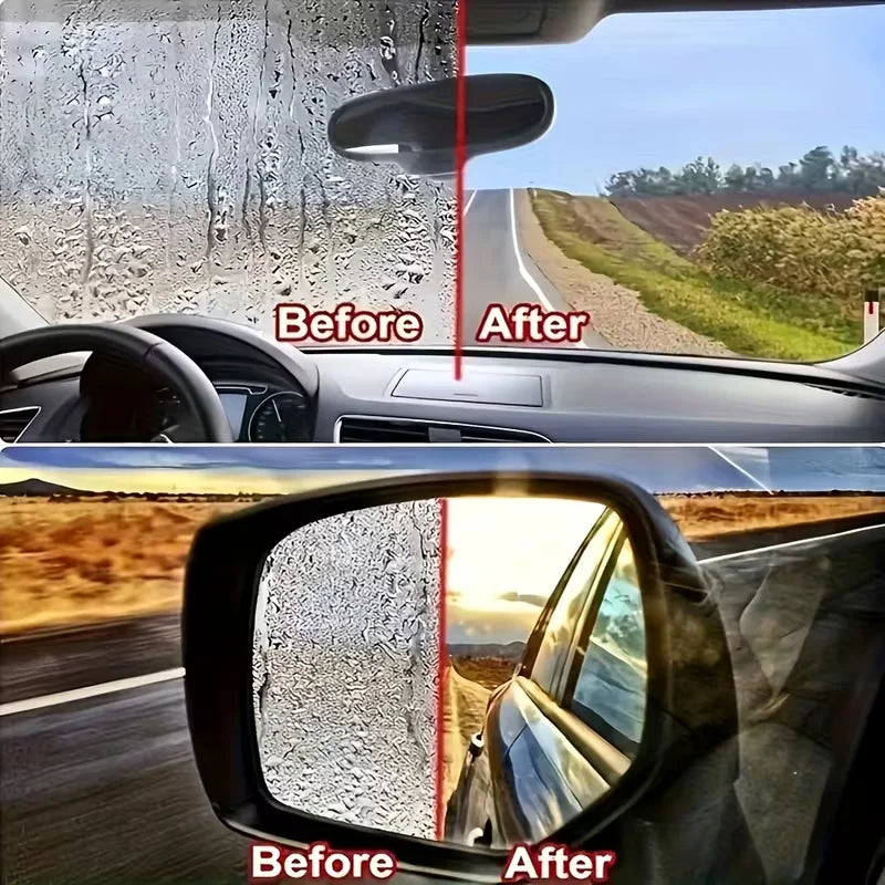 Concentrated Car Glass Coating Waterproof Windshield Wiper Fluid, Keeps Surfaces Smooth, Rainproof, and Anti-Fog Without Streaks, Quickly Restores Glass Clarity