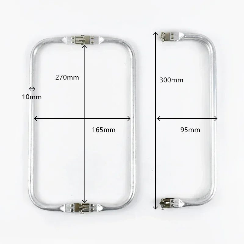 1-5Pcs Metal Kiss Clasp Purse Frame Cloud Bag Doctor Aluminium Tube Handle Buckle DIY Bags Clutch Handles Hardware Accessories