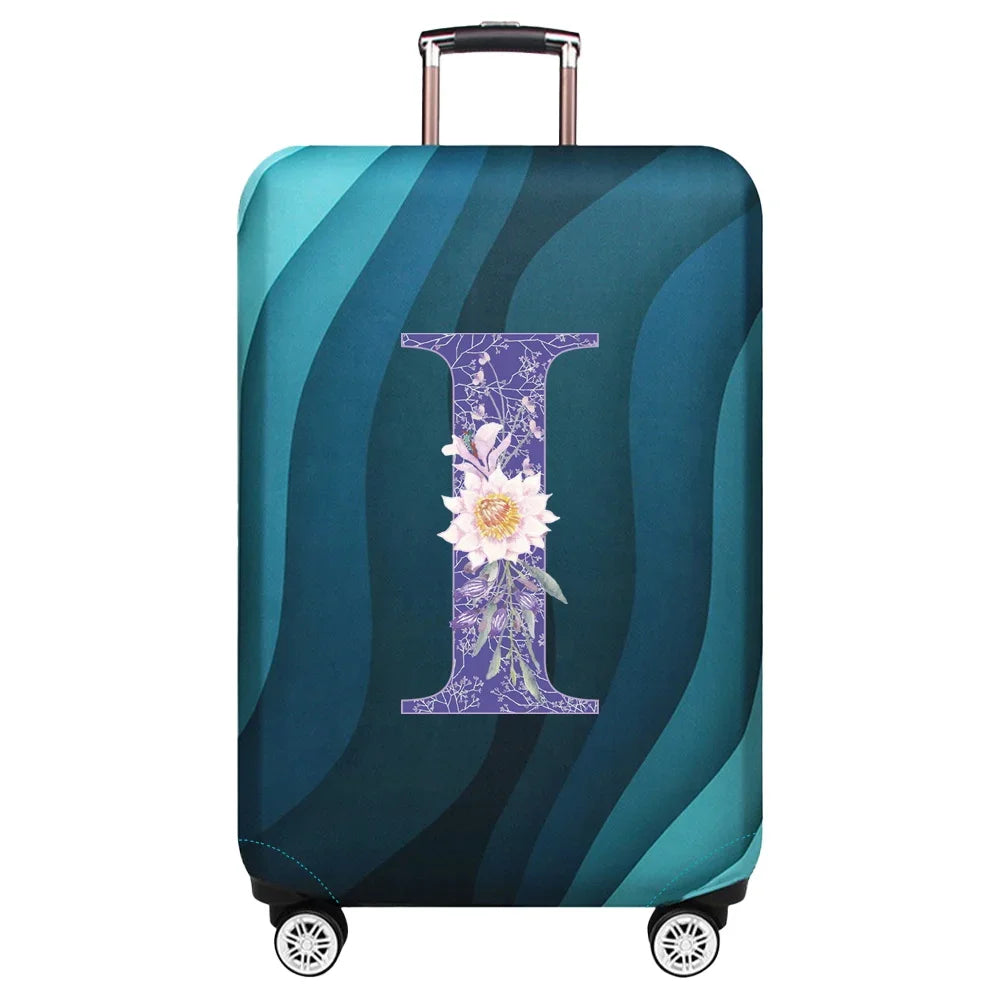 Luggage Covers 18-32inch Protector Travel Luggage Suitcase Protective Cover Stretch Dust Covers Print Purple Flower Series