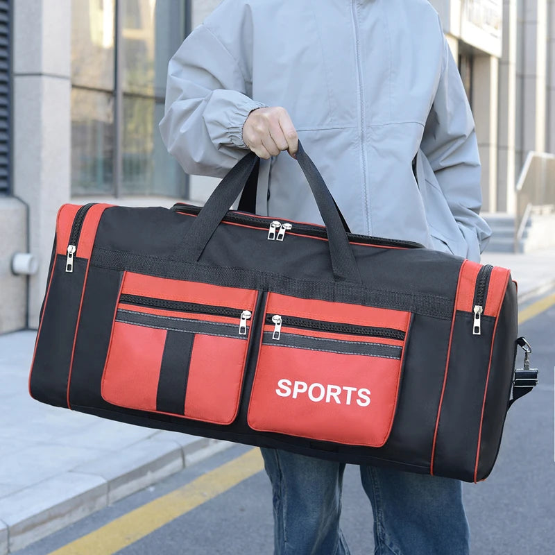 Men's Foldable Travel Bag, Sports Travel Bag, Moving Bag, Cross-Body Storage Luggage Bag