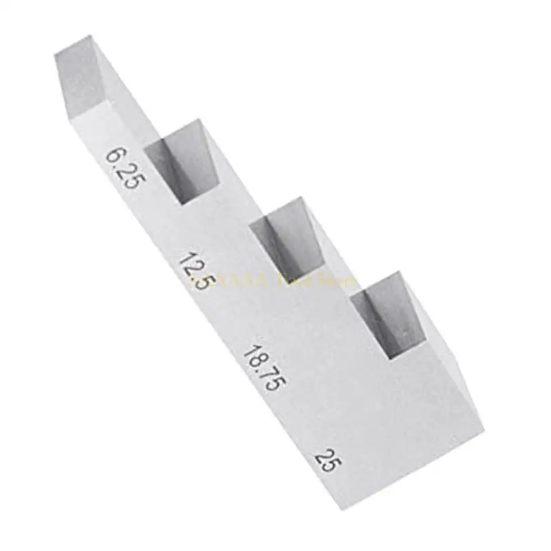 4 Step Test Block Stainless Steel Calibration Block UT-Block Thickness Step Wedge Ultrasonic Test Block 6.25-25mm
