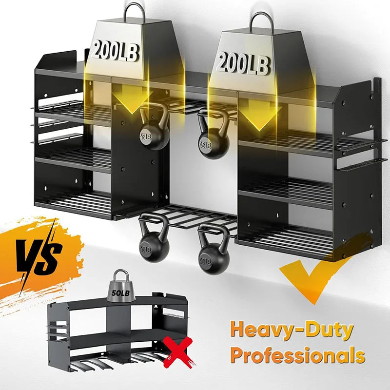 Power Tool Rack Wall-mounted Multifunctional Tool Shelf Heavy Garage Tools Storage Frame Screwdriver Angle Grinder Orage Stand