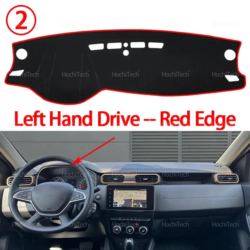 for RENAULT DUSTER DACIA DUSTER 2023+ Car Dashboard Cover Avoid Light Pad Instrument Platform Cover Mat Carpet Accessories