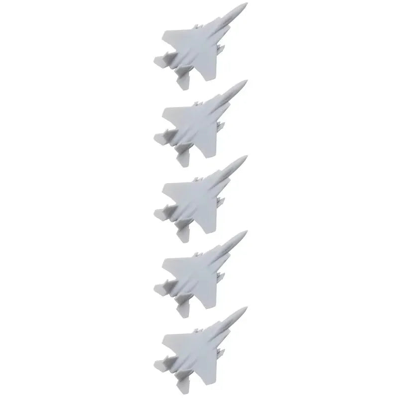 5PCS 1/2000 1/700 1/350 Scale Model Fighter Aircraft F-15C Eagle Fighting Aeroplane with Length 8mm/28mm/56mm for DIY Hobby