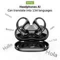 Auriculares Traductor DeIdioma 2026 AI Real-Time Translator Comfortable Sport Earbuds HTC NE57 Surround Sound for Work Travel