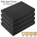 4 Pack 40x30x5cm Pick Apart Foam Insert Pluck Pre-cut Foam DIY Shape for Board Cases Storage Drawer Toolbox Foam Inserts