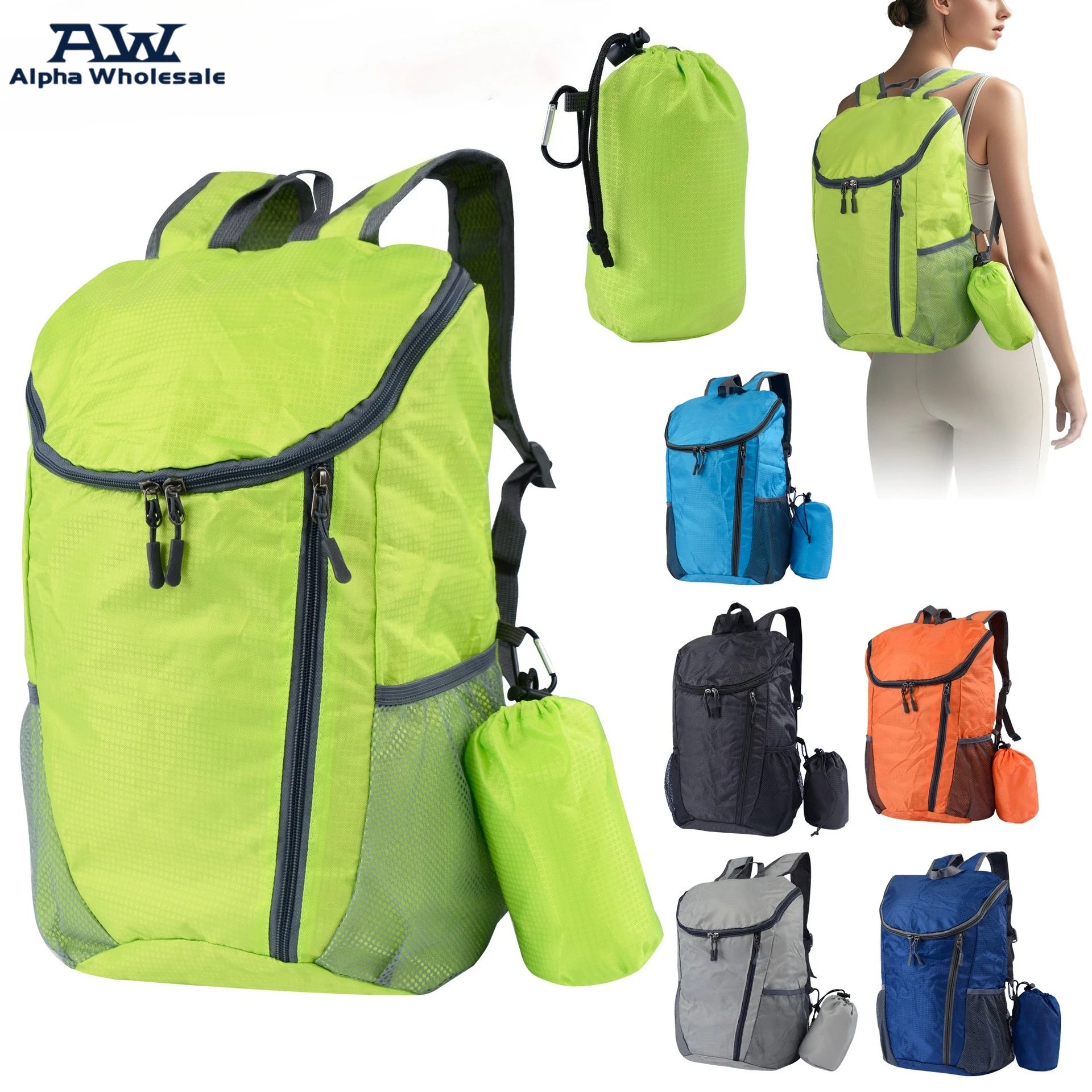 Lightweight bag,Foldable Backpack, Large-capacity Sports Backpack for Cross-border Travel and Hiking