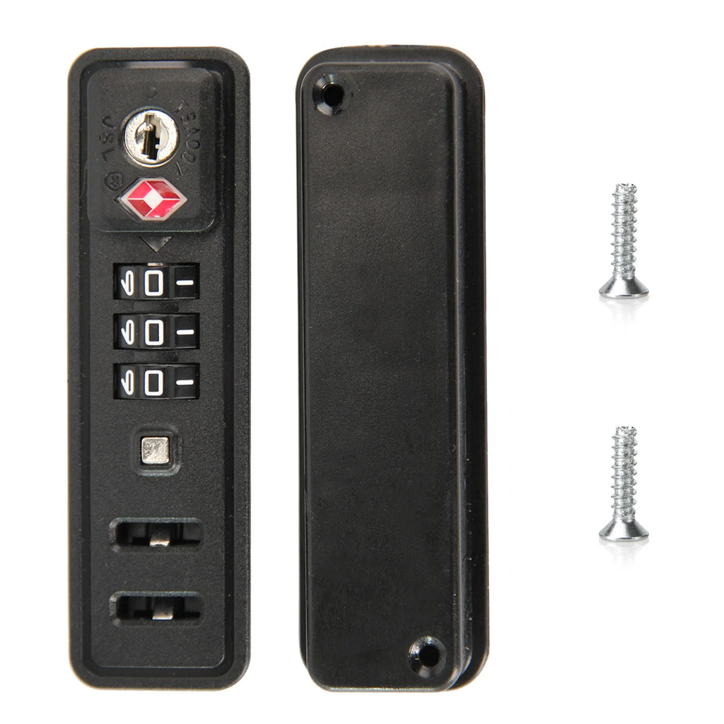 TSA007 Luggage Locks Replacement Built-in Suitcase 3 Digit Combination Resettable Anti-Theft Travel Security Repair Lock 1/2Pcs