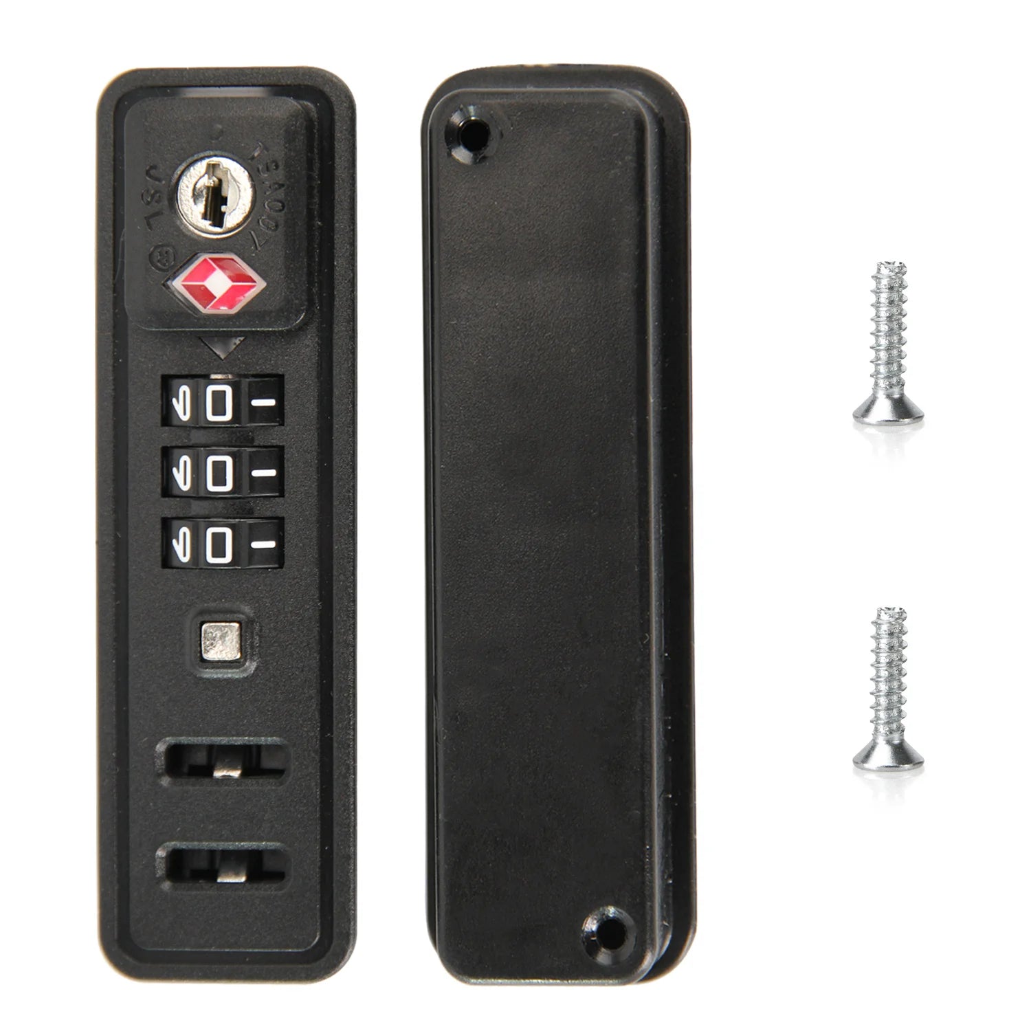 TSA007 Luggage Locks Replacement Built-in Suitcase 3 Digit Combination Resettable Anti-Theft Travel Security Repair Lock 1/2Pcs