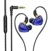 S16 3.5MM/Type C Wired Headphones 45 Degree Bending In-ear Headset Handsfree Earbuds with Mic Game Sports Earphone for Samsung