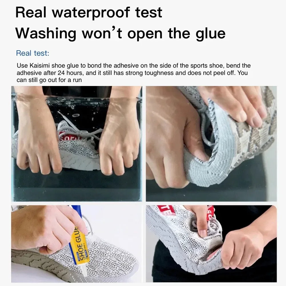 2Pcs 60ml Low Odor Waterproof Fast Dry Strong Adhesive For Boot Sneaker DIY Craft Fixing Transparent Soft Resin Shoe Repair Glue