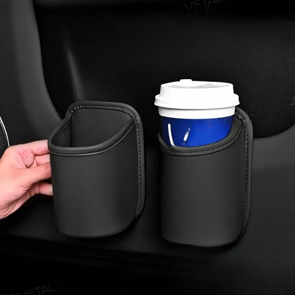 Universal Car Door Cup Holder Box Back Clip Design Drink Rack Storage Bin Car Seat Back Water Cup Box Organizer Pocket