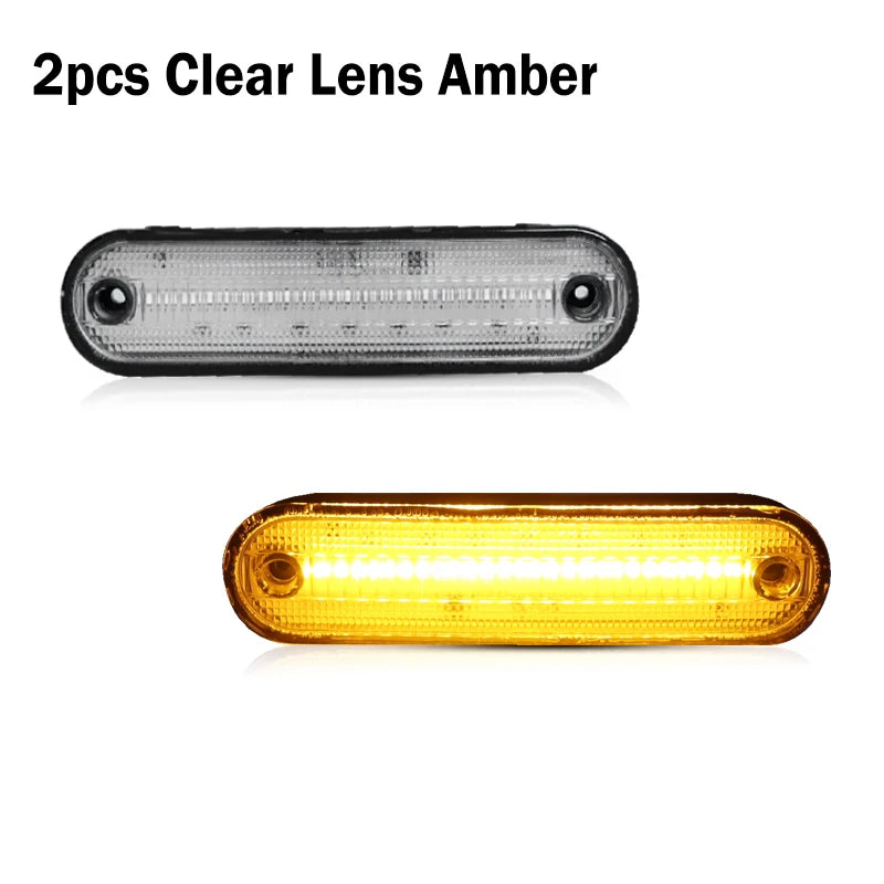 White Amber Red LED Bumper Side Marker Turn Signal Lights Driving Lights For 1990-1997 Mazda Miata & For 1999-2005 Mazda MX-5