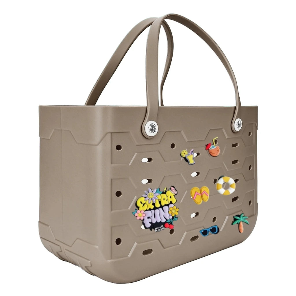 XL Extra Large Beach Bag EVA Rubber Waterproof Beach Travel Picnic Storage Basket Women Shopping Handbag Sac Jelly Tote Bag