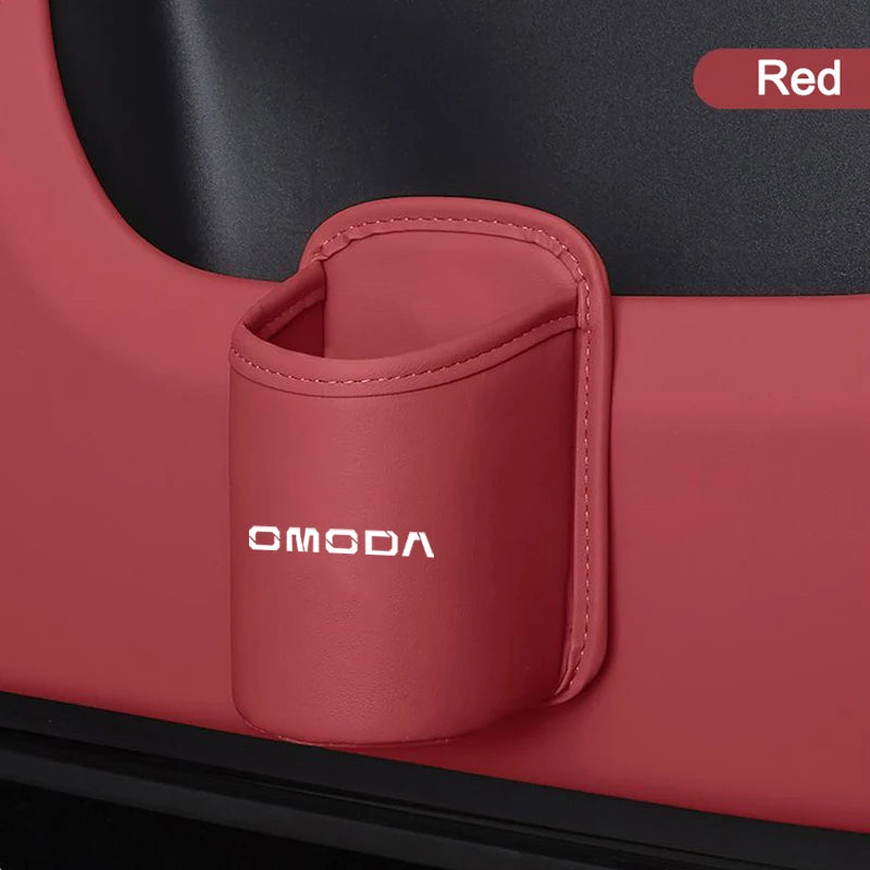 New PU Leather Car Cup Holder Storage Box Door Side Water Drinks Holder For Chery OMODA 5 C5 E5 S5GT Omoda 9 SHS C9 Fuel FX