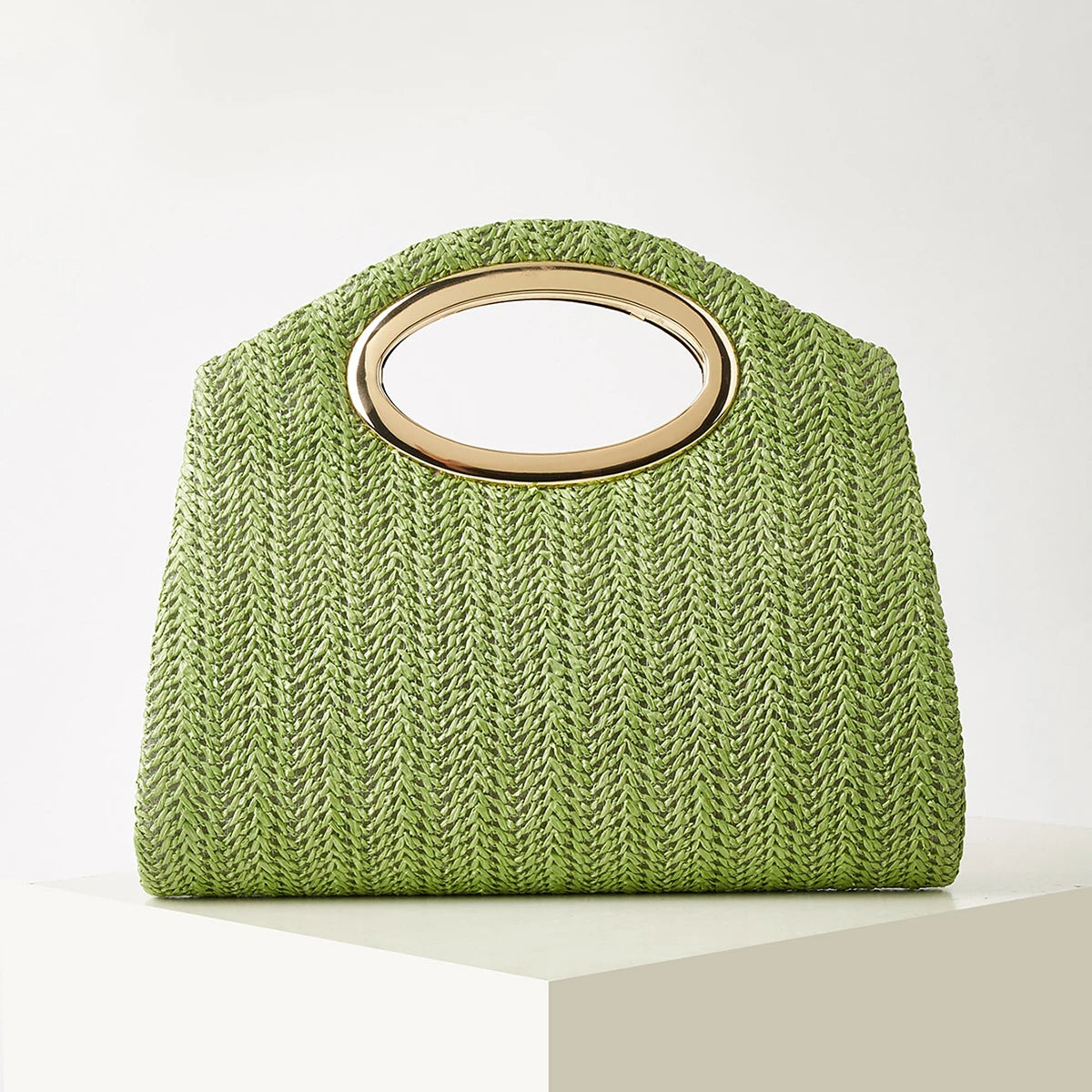 New Fashionable Woven Handbag for Women, Versatile for Holidays, Beach, Business Commuting, Casual, Simple, Beach, and Vacation Essentials