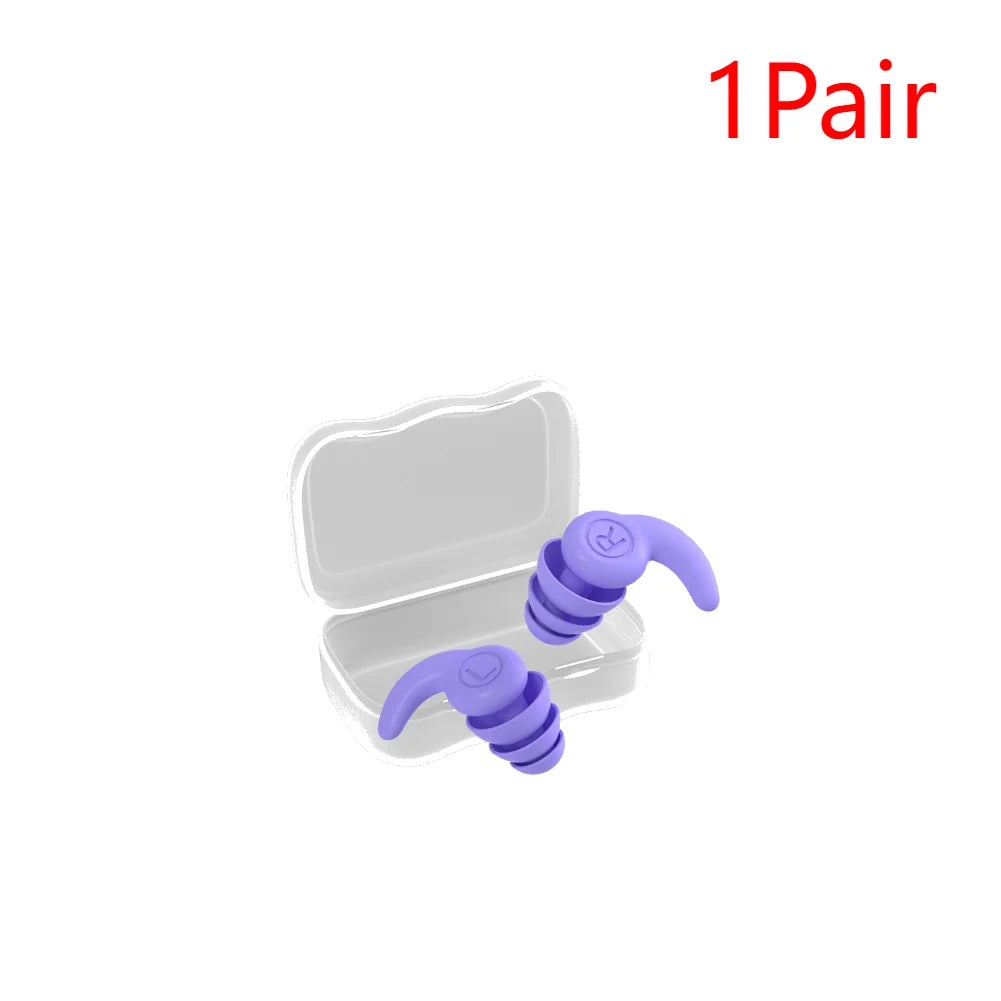 Children Silicone Ear Protector Canceling Noise 3 Layers Swimming Earplugs Hearing Protector anti-noise Plugs Noise Reduction