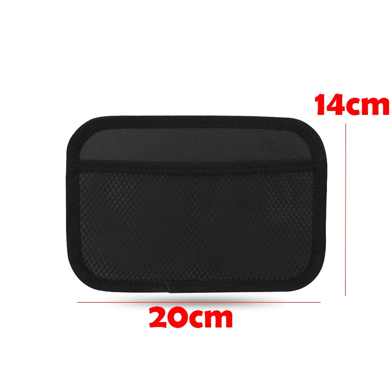 Car Organiser Storage Bag Adhesive Mesh Pocket Pocket Phone Holder Sundries Nets Interior Accessories 20*14CM 12*17CM Universal