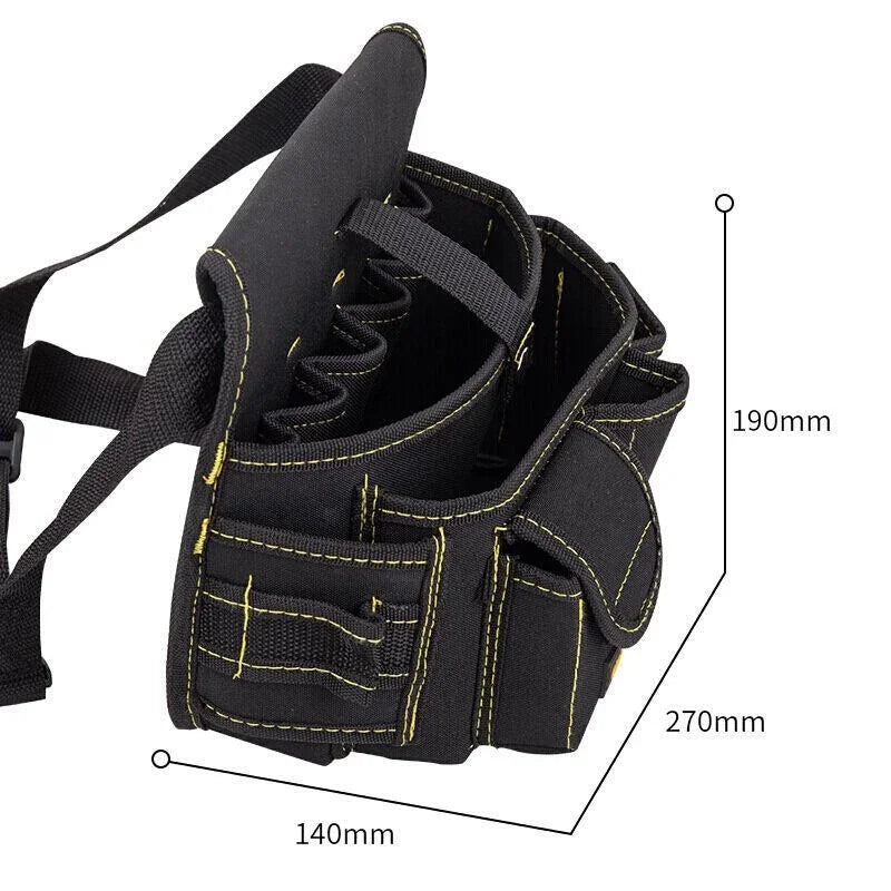 1 Pcs Canvas Tools Organizer Bag Multi-Pocket Waist Pack Screwdriver Utility Kit Holder Tools Bag Electrician Tool Storage Bags