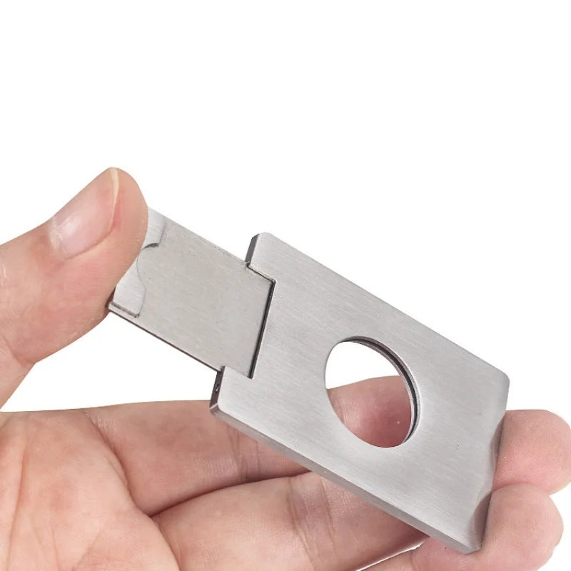 Portable Stainless Steel Cigar Cutter Sharp Blade Cigar Scissors Portable Pocket Cigar Smoking Accessories
