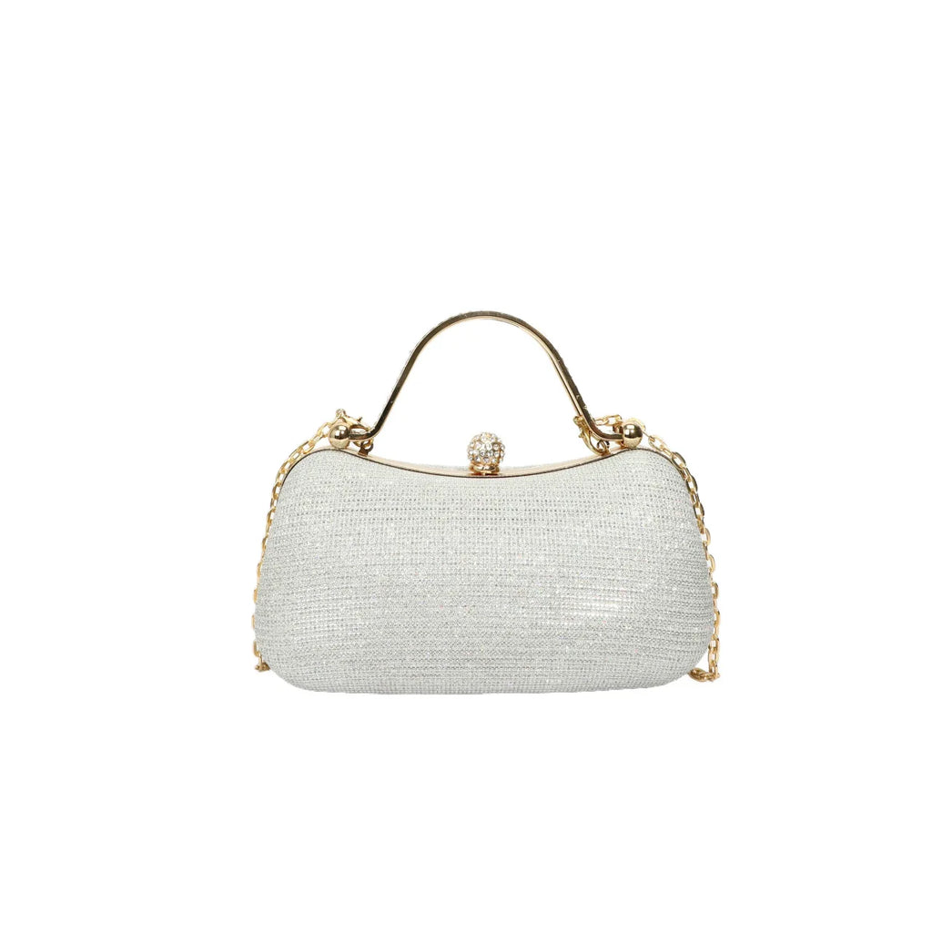 Luxury Handbag Women's Evening Clutch Bag Fashion Designer Sparkly Crystal Shoulder Chain Bag Party Wedding Purse