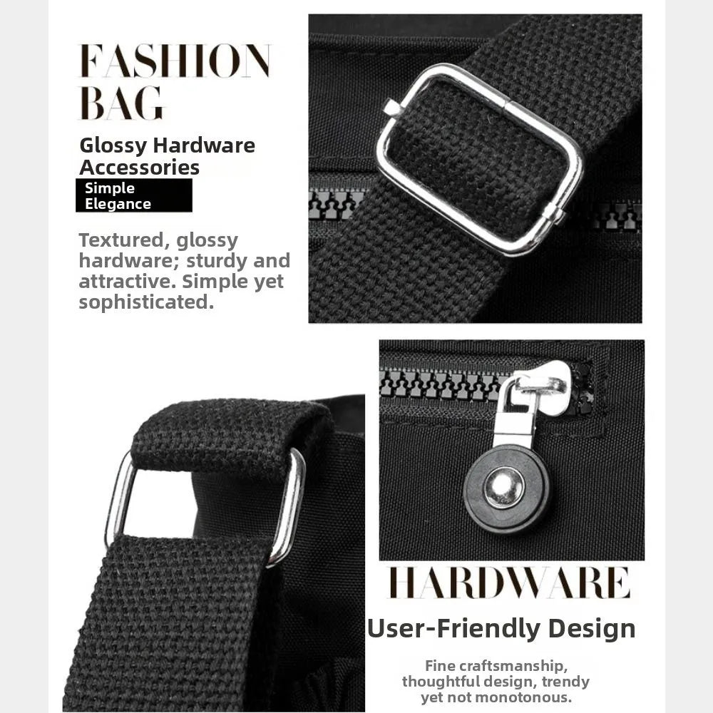 Nylon Cloth Women's Shoulder Bag Large Capacity Multi-Layer Messenger Bags Lightweight Waterproof Travel Bag Organizer Bag