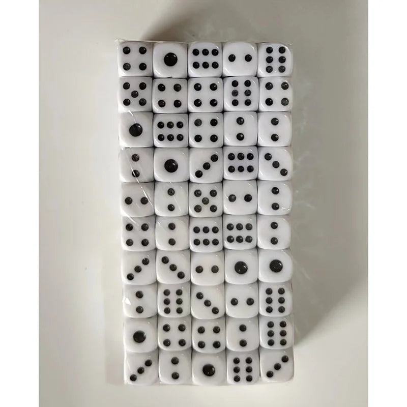 20 Pieces Point Dice Puzzle Game  6 Sided Dice DIY Game Accessory Small Size