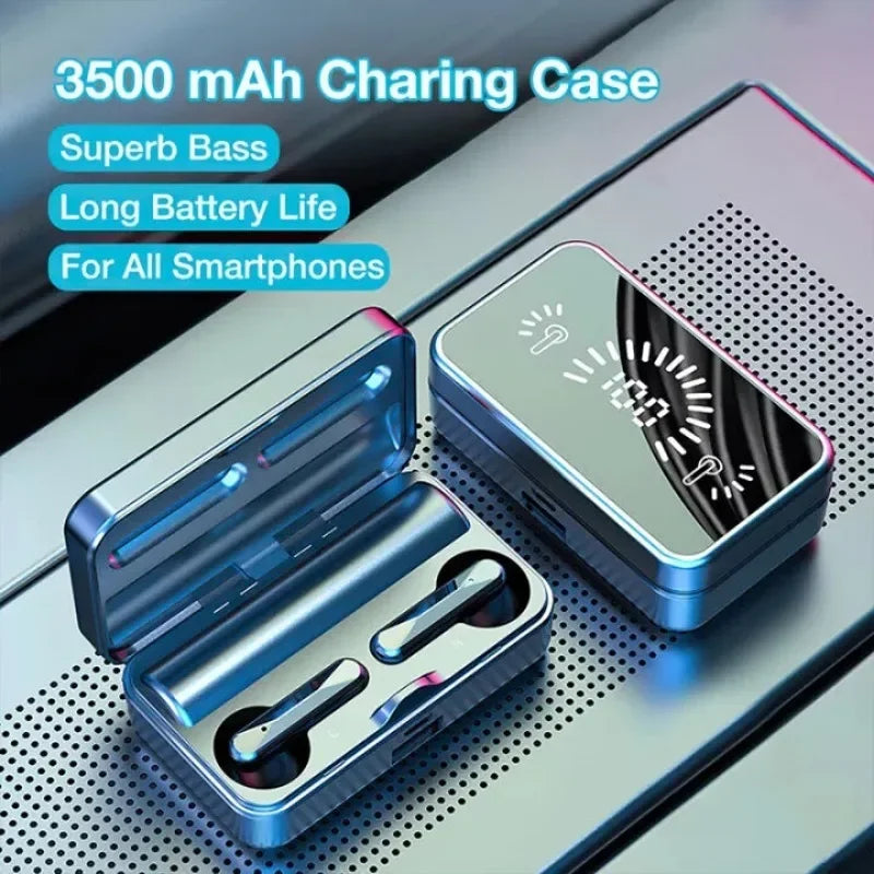 In-ear Bluetooth Headset LED Smart Digital Display Touch Sports Earphones HD Call 0 Delay TWS Wireless Earplug
