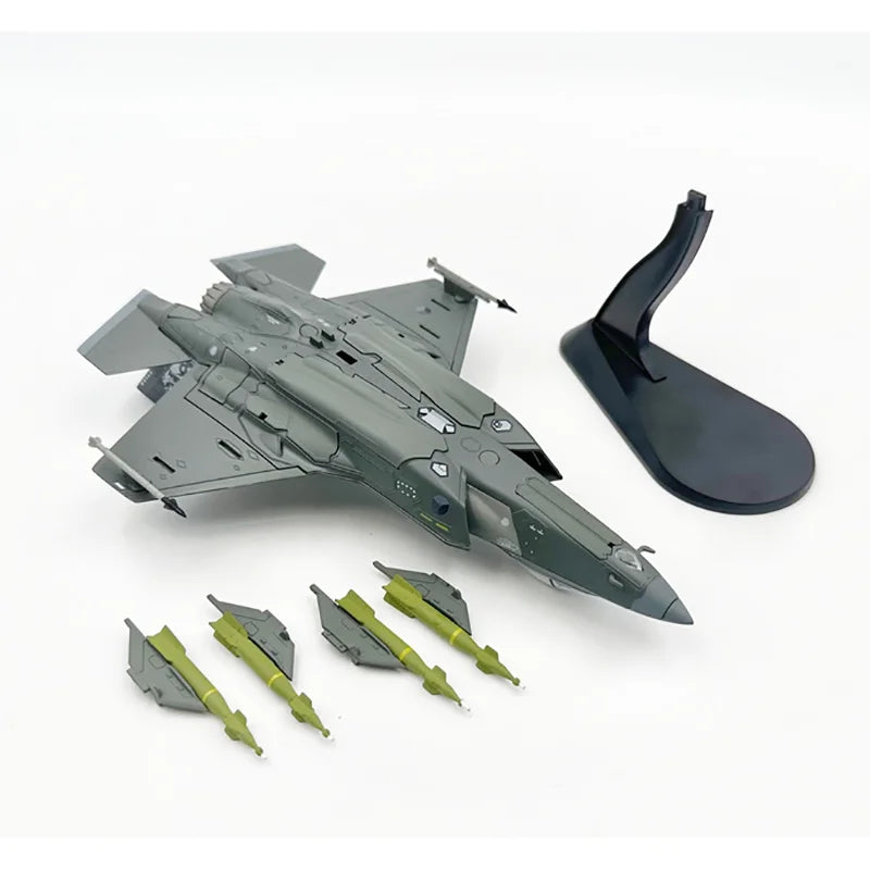 WLTK Diecast 1/72 Scale F35 F-35 Fighter Jet Finnish Air Force Painted Alloy Simulation Fighter Jet Aircraft Model Ornament