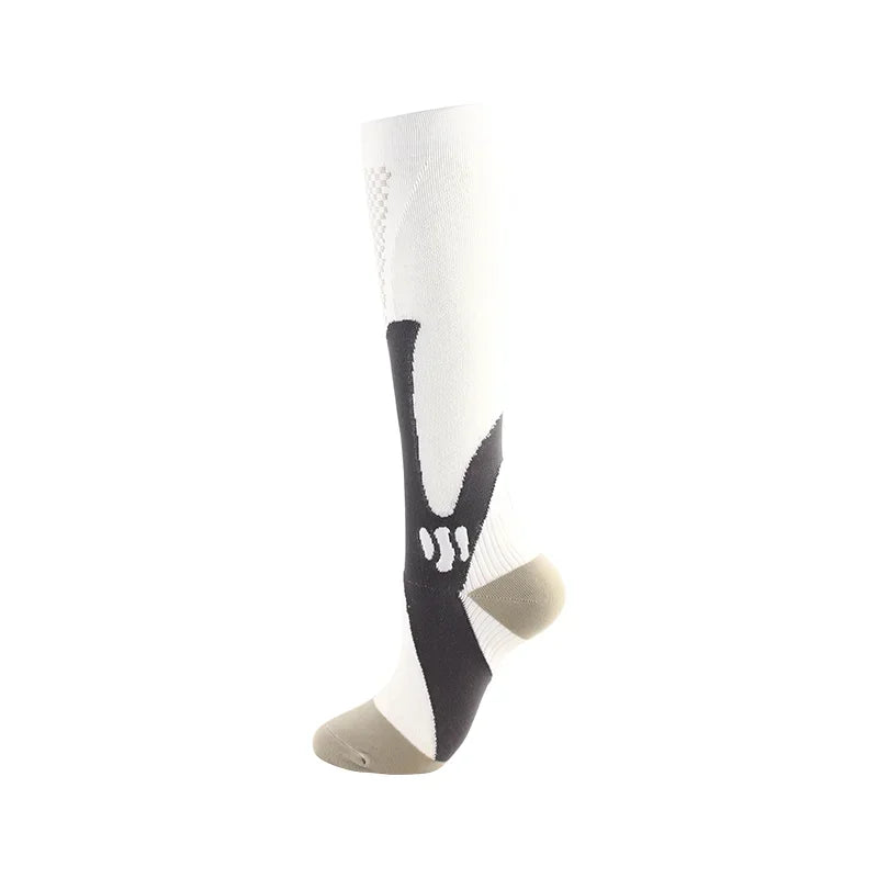 Running Compression Socks Football Hiking Golf Gym 20-30mmhg Gradual Change Nylon Sports Socks Diabetes Pregnancy Varicose Veins