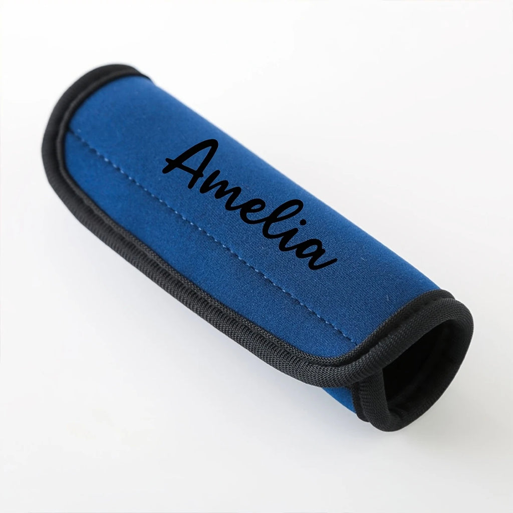 Custom Name Luggage Handle Cover, Custom Luggage Handle Cover with Text, Custom Luggage Wrap, Mother's Day Gift, Easter Gift