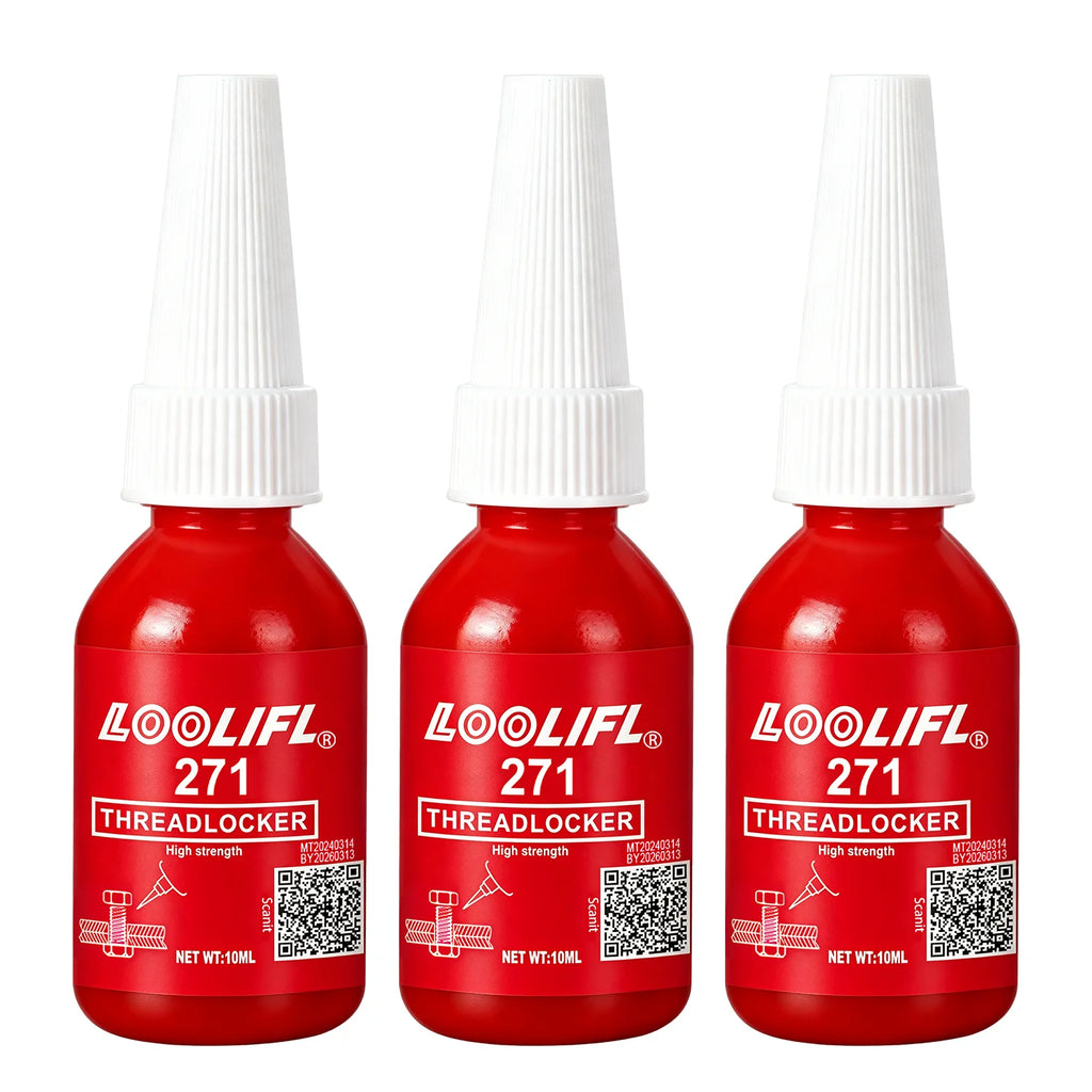 Industrial Grade 243 271 Threadlocker Anaerobic Glue Medium High Strength Anti Loosen Rust Seal Metal Screw Adhesive 10ML 50ML