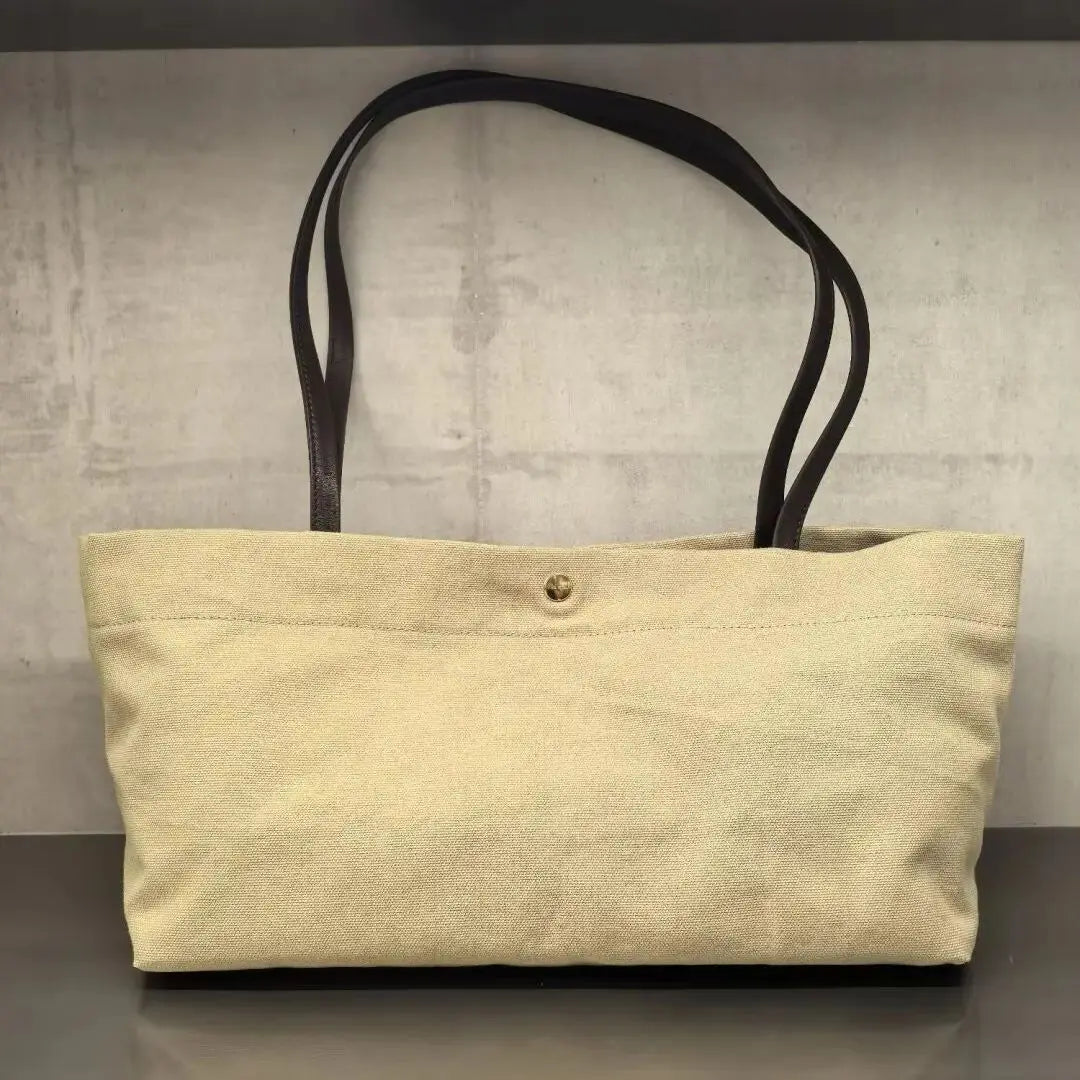 2026 New Style Fashion Shoulder Strap Canvas Tote Bag Simple Large Capacity Joker Handcarried Handbag Bag