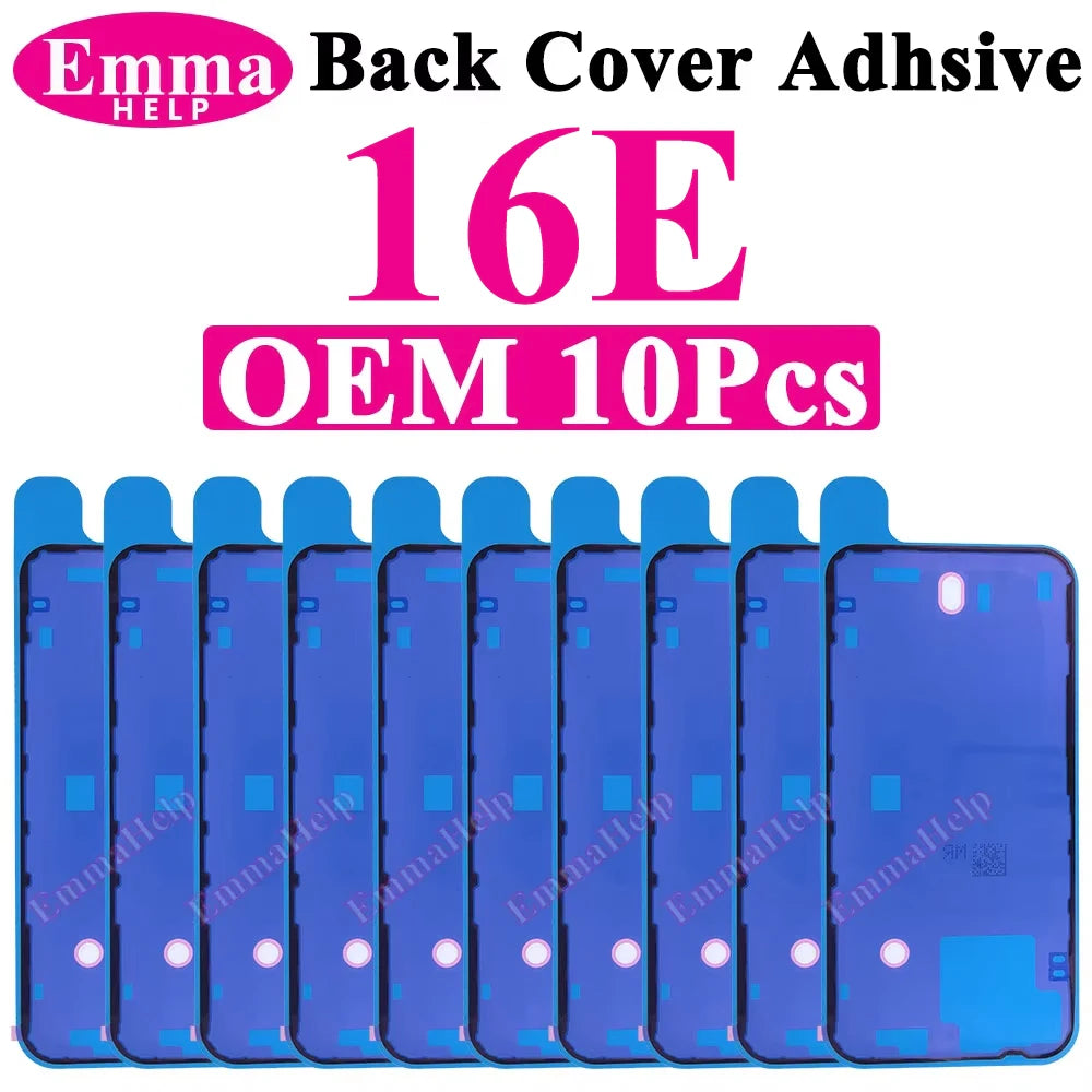 10pcs Waterproof Seal Sticker Back Cover Side For iPhone 16 Plus 15 Pro Max 14 16E Front LCD Display Adhesive Tape Seal