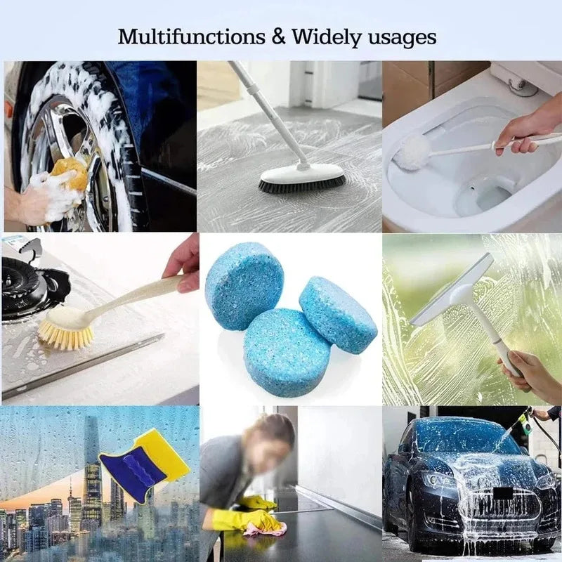 New Solid Cleaner Car Windscreen Cleaner Effervescent Tablet Auto Wiper Glass Solid Cleaning Concentrated Tablets Detergent 2024