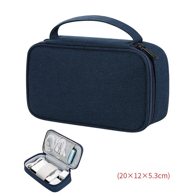 Travel Portable Digital Accessories Storage Bag Organizer of Mobile Phone Bag U Disk Charging Bank Mobile Data Cable Storage Bag