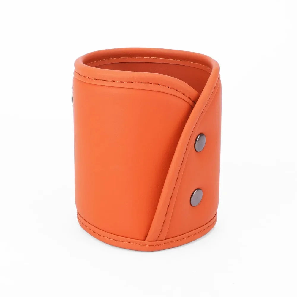 Multifunctional Leather Door Cup Holder Beverage Holder Storage Bucket Rear Seat Cup Holder Storage Bag Car Interior Accessories