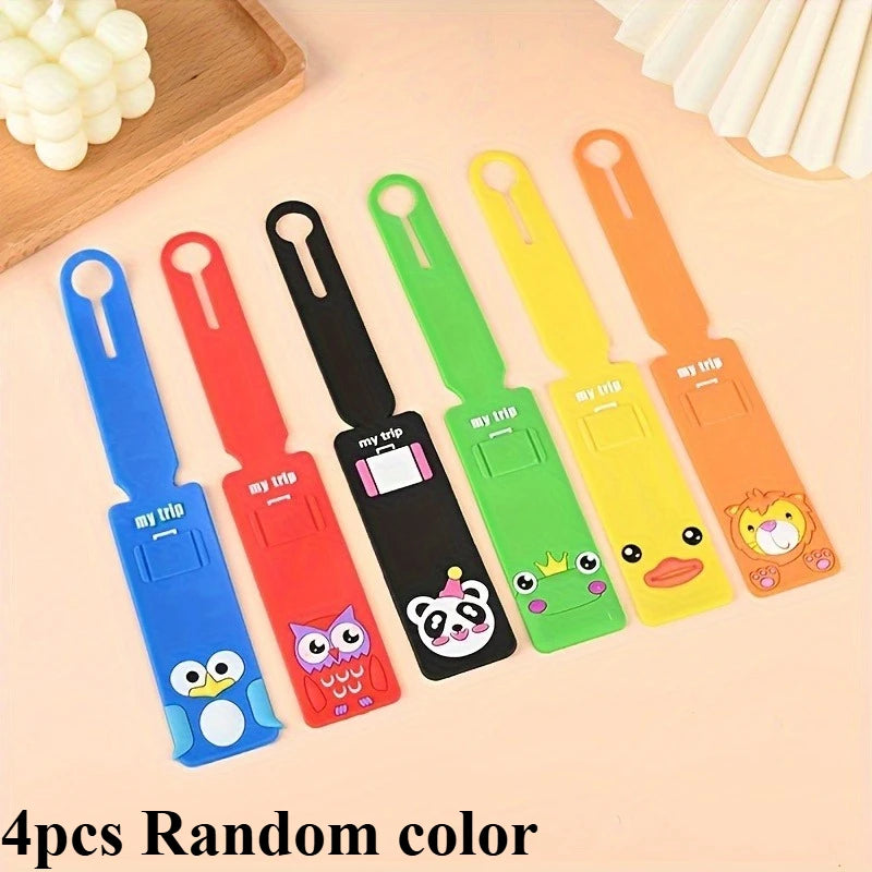 Lovely Silicone Luggage Tag Boarding Pass Luggage Tag Checked Fashion Travel Accessories Cute Luggage Tag Flight